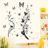 Fashion PVC Wall Sticker Butterfly Flower Third Generation Wall Sticker