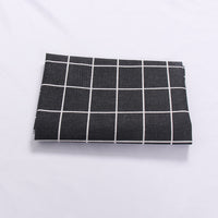 Plaid table mat placemat napkin